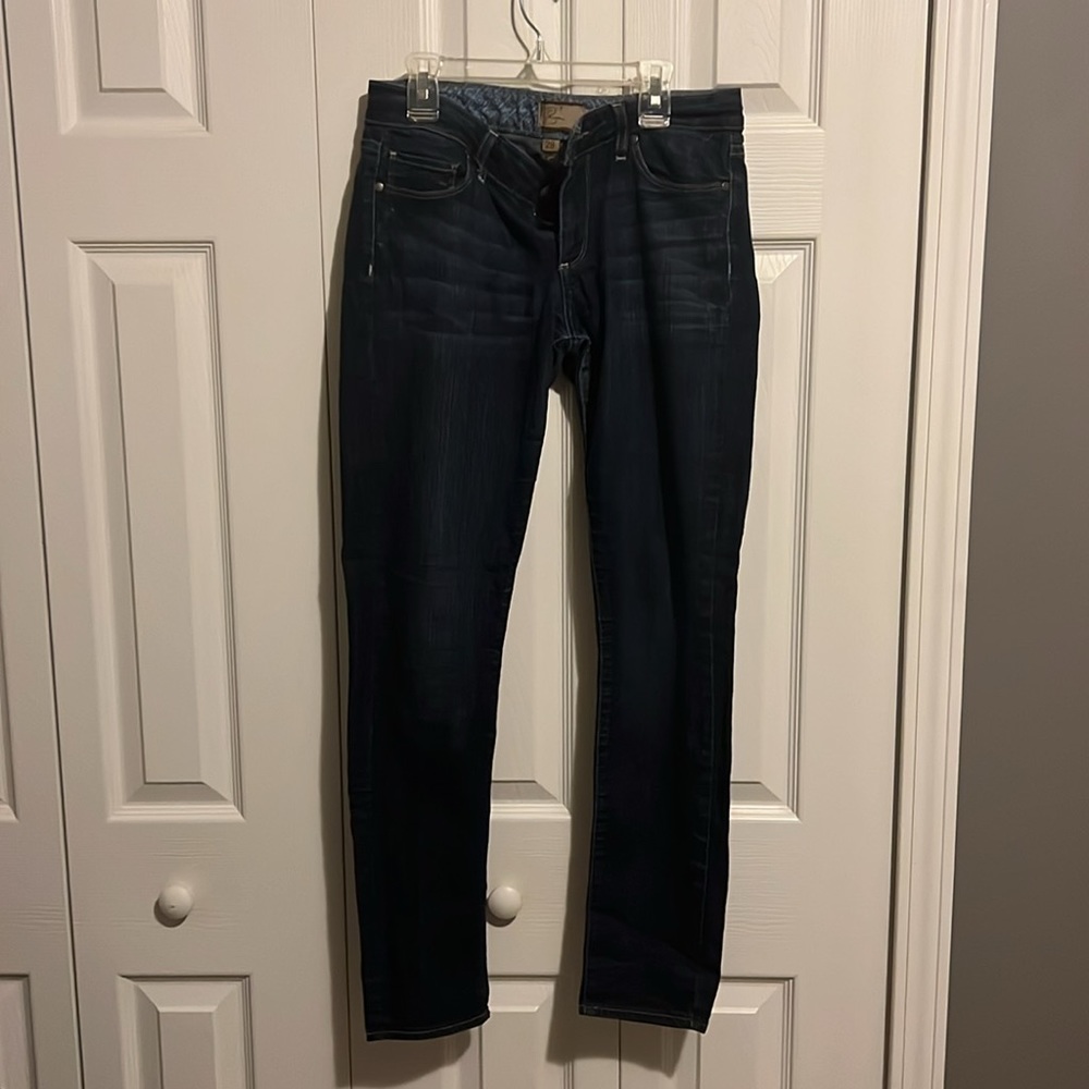 PAIGE Skyline Skinny Jeans Dark Wash Size 28 Lightweight
